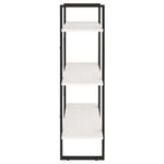 Bokhylle 3 Nivåer Hvit 80X30X105 Cm Heltre Furu