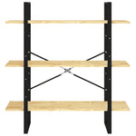 Bokhylle 3 Nivåer 100X30X105 Cm Heltre Furu