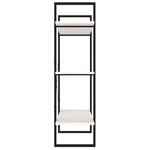 Bokhylle 3 Nivåer Hvit 100X30X105 Cm Heltre Furu