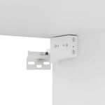 Tv-Benker 4 Stk Hvit 80X30X30 Cm Konstruert Tre