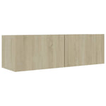 Tv-Benker 4 Stk Sonoma Eik 100X30X30 Cm Konstruert Tre