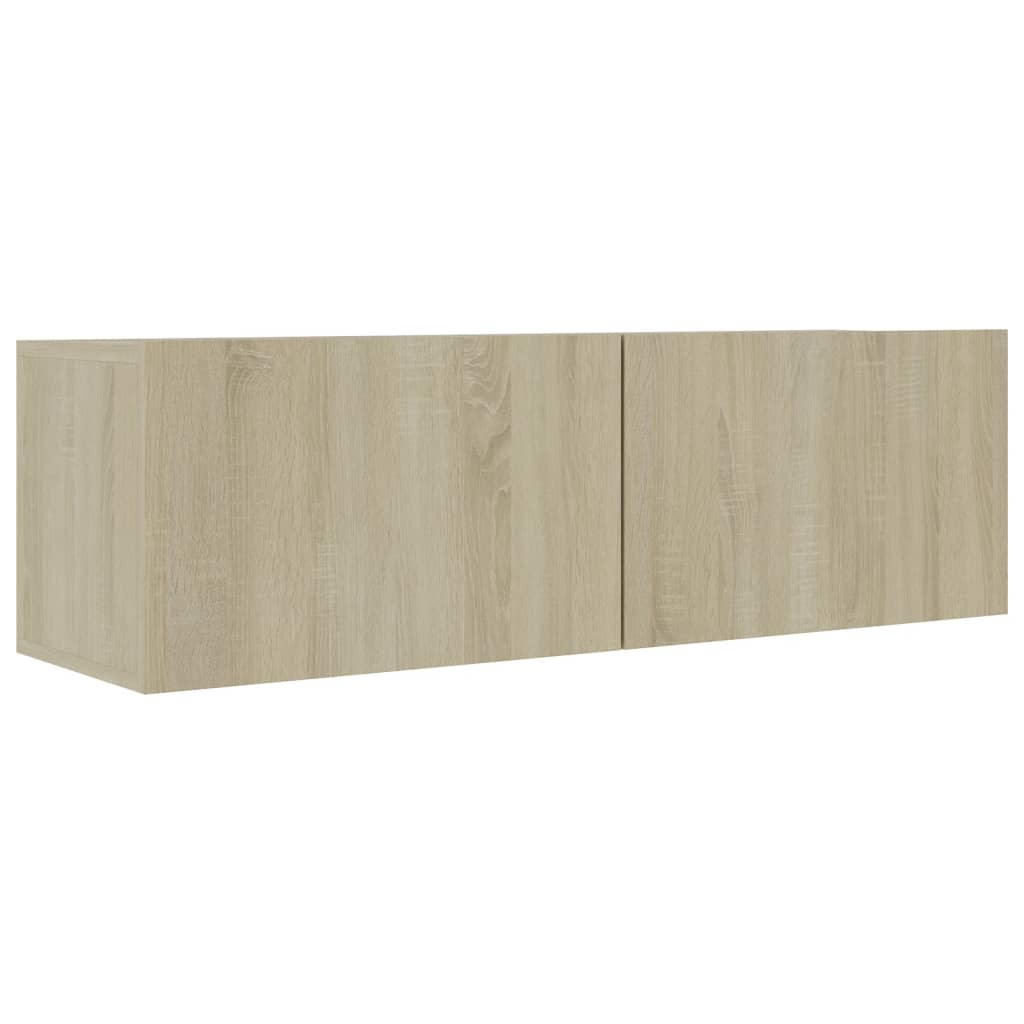Tv-Benker 4 Stk Sonoma Eik 100X30X30 Cm Konstruert Tre