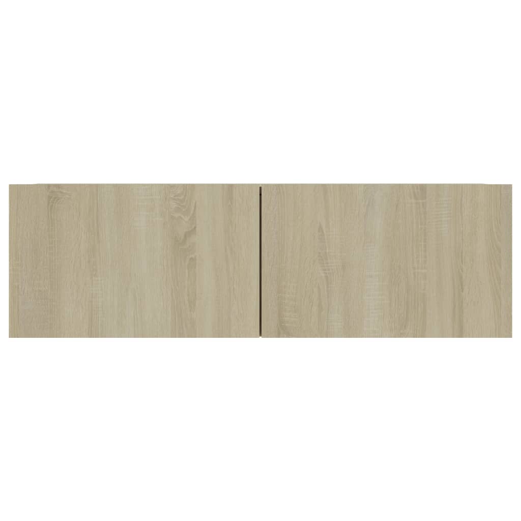 Tv-Benker 4 Stk Sonoma Eik 100X30X30 Cm Konstruert Tre