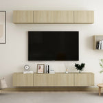 Tv-Benker 4 Stk Sonoma Eik 100X30X30 Cm Konstruert Tre