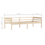 Sengeramme Heltre Furu 90X200 Cm