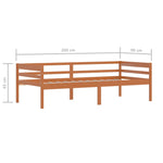 Sengeramme Honningbrun Heltre Furu 90X200 Cm