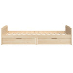 Sengeramme Med Skuffer Heltre Furu 90X200 Cm