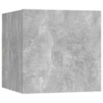 Nattbord 2 Stk Betonggrå 30,5X30X30 Cm Konstruert Tre