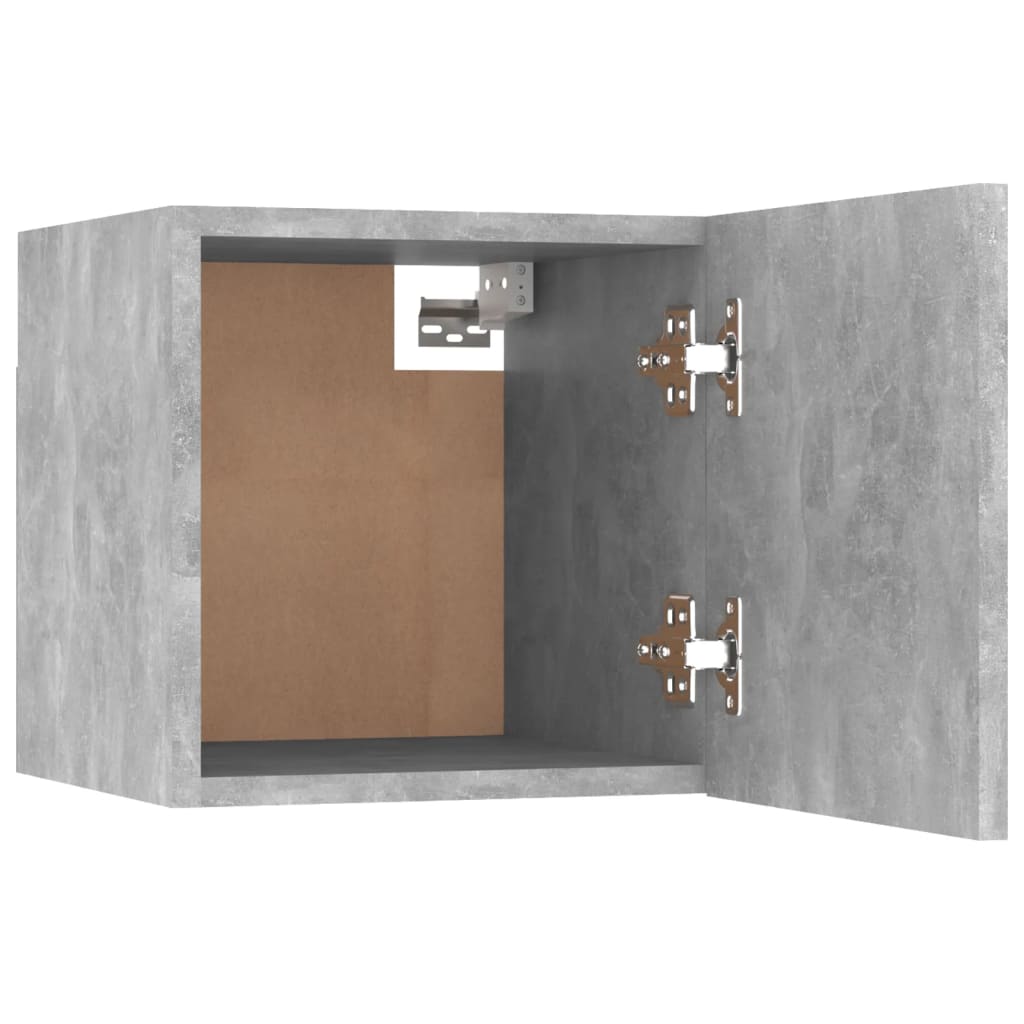Nattbord 2 Stk Betonggrå 30,5X30X30 Cm Konstruert Tre