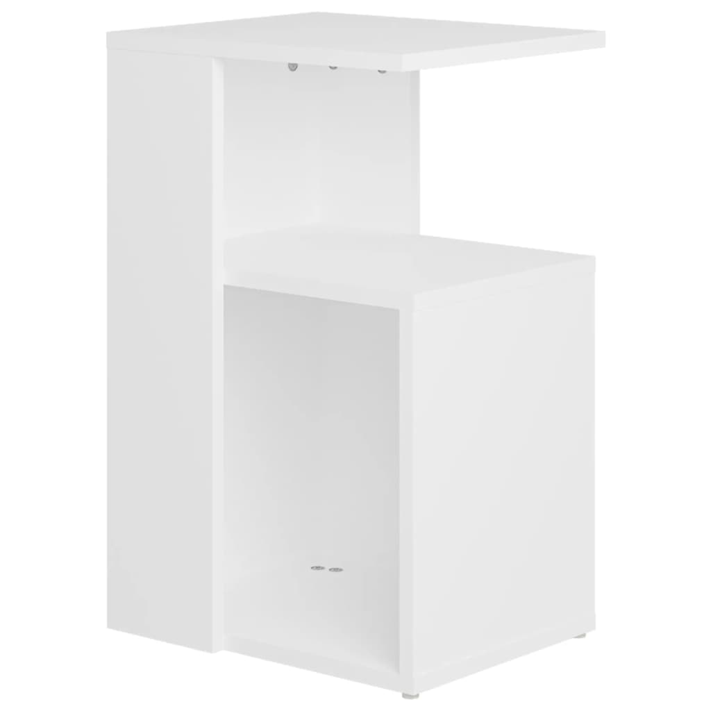 Sidebord Hvit 36X30X56 Cm Konstruert Tre