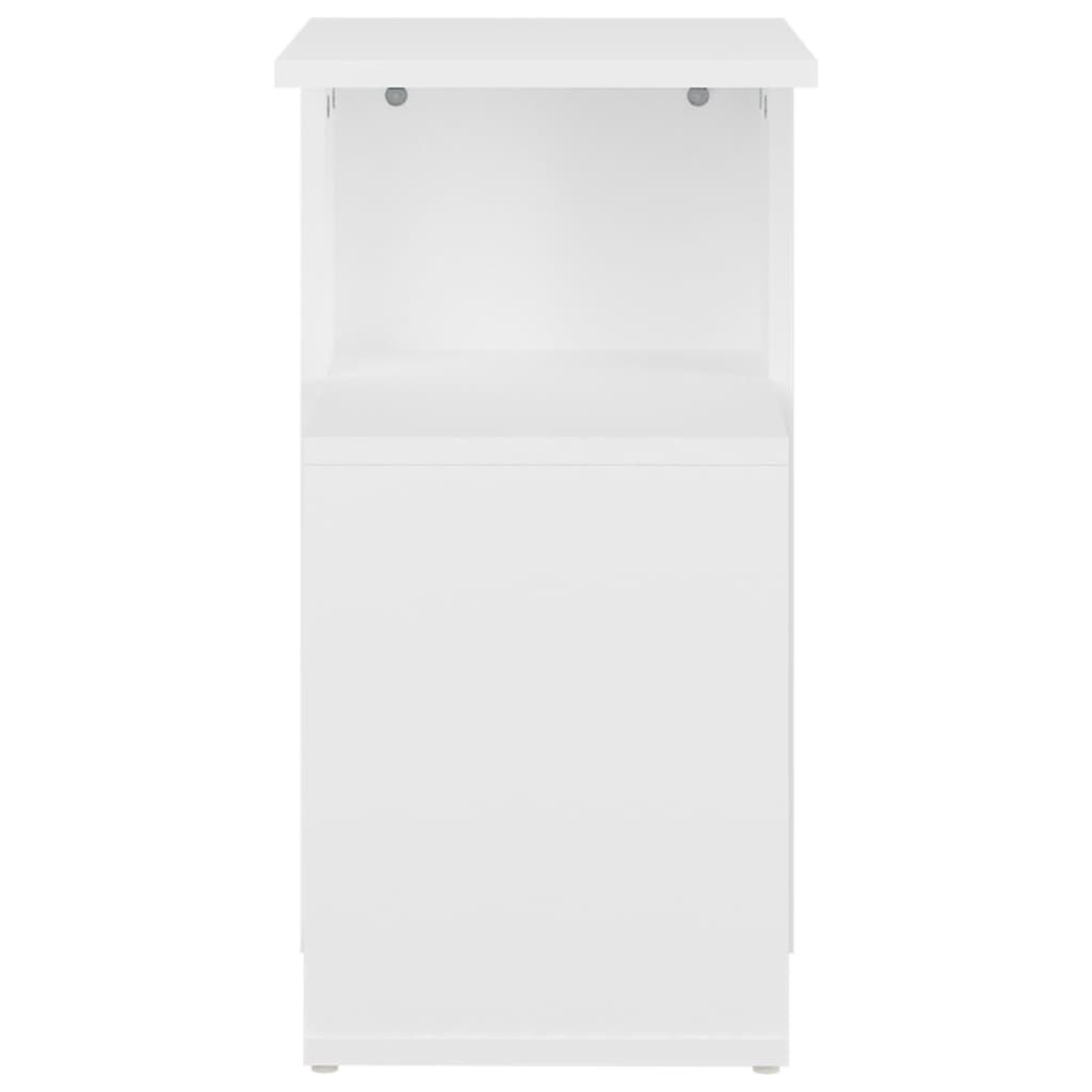 Sidebord Hvit 36X30X56 Cm Konstruert Tre