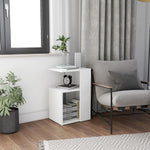 Sidebord Hvit 36X30X56 Cm Konstruert Tre