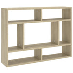 Vegghylle Sonoma Eik 75X16X55 Cm Konstruert Tre