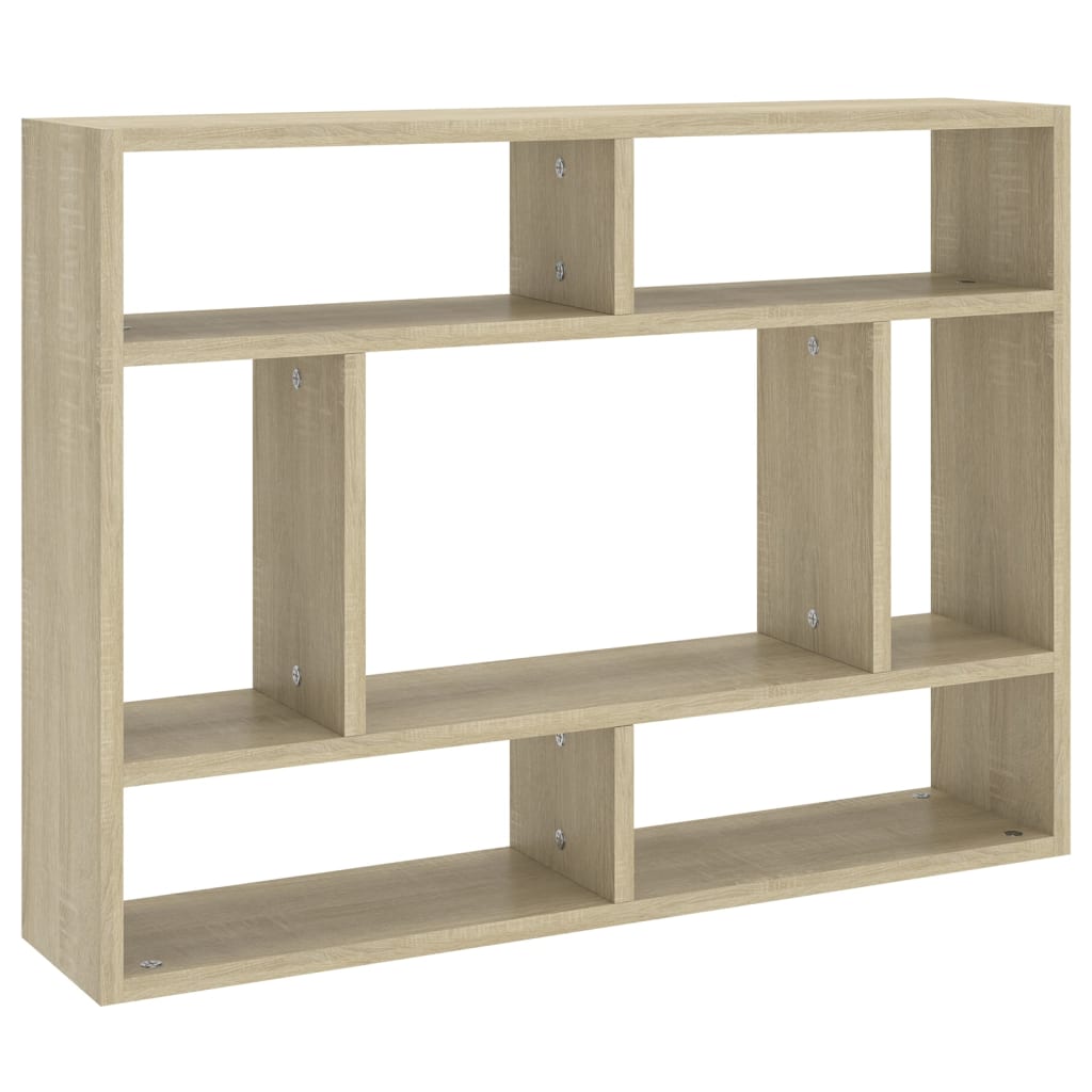 Vegghylle Sonoma Eik 75X16X55 Cm Konstruert Tre