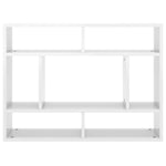 Vegghylle Høyglans Hvit 75X16X55 Cm Konstruert Tre