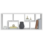 Vegghylle Hvit 36X16X90 Cm Konstruert Tre