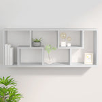 Vegghylle Hvit 36X16X90 Cm Konstruert Tre