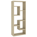 Vegghylle Sonoma Eik 36X16X90 Cm Konstruert Tre