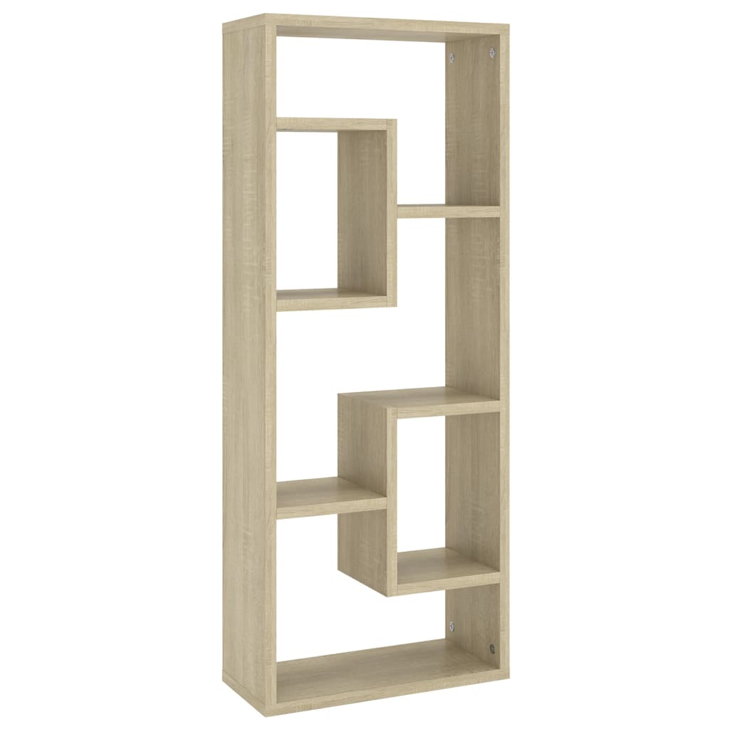 Vegghylle Sonoma Eik 36X16X90 Cm Konstruert Tre
