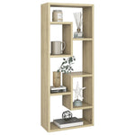 Vegghylle Sonoma Eik 36X16X90 Cm Konstruert Tre