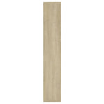 Vegghylle Sonoma Eik 36X16X90 Cm Konstruert Tre