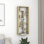 Vegghylle Sonoma Eik 36X16X90 Cm Konstruert Tre