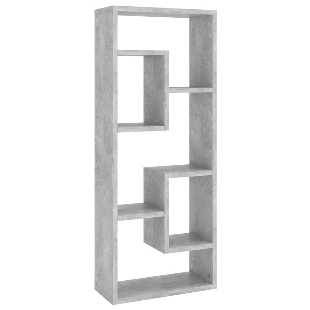 Vegghylle Betonggrå 36X16X90 Cm Konstruert Tre
