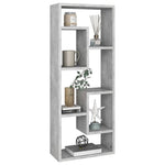 Vegghylle Betonggrå 36X16X90 Cm Konstruert Tre