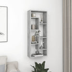 Vegghylle Betonggrå 36X16X90 Cm Konstruert Tre