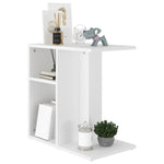 Sidebord Hvit 50X30X50 Cm Konstruert Tre