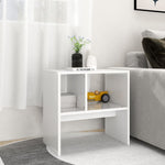 Sidebord Hvit 50X30X50 Cm Konstruert Tre