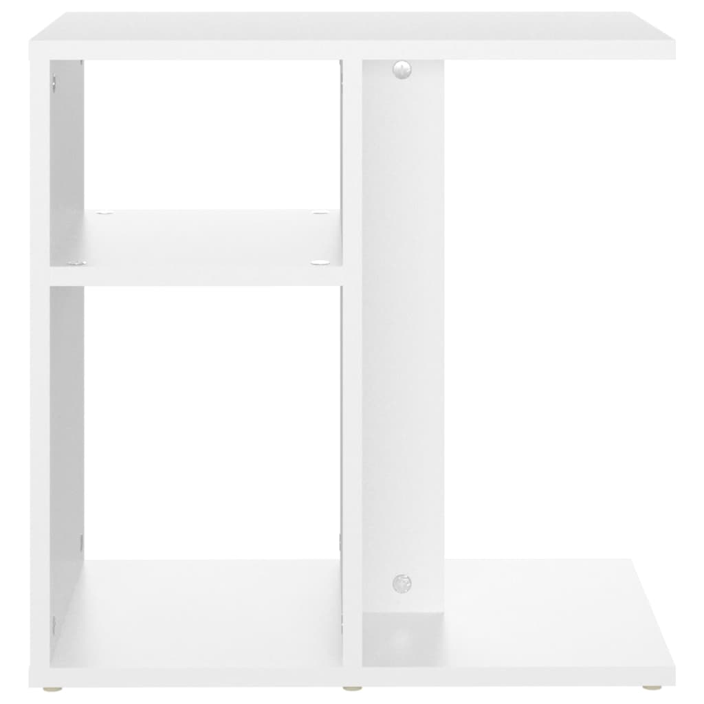 Sidebord Hvit 50X30X50 Cm Konstruert Tre