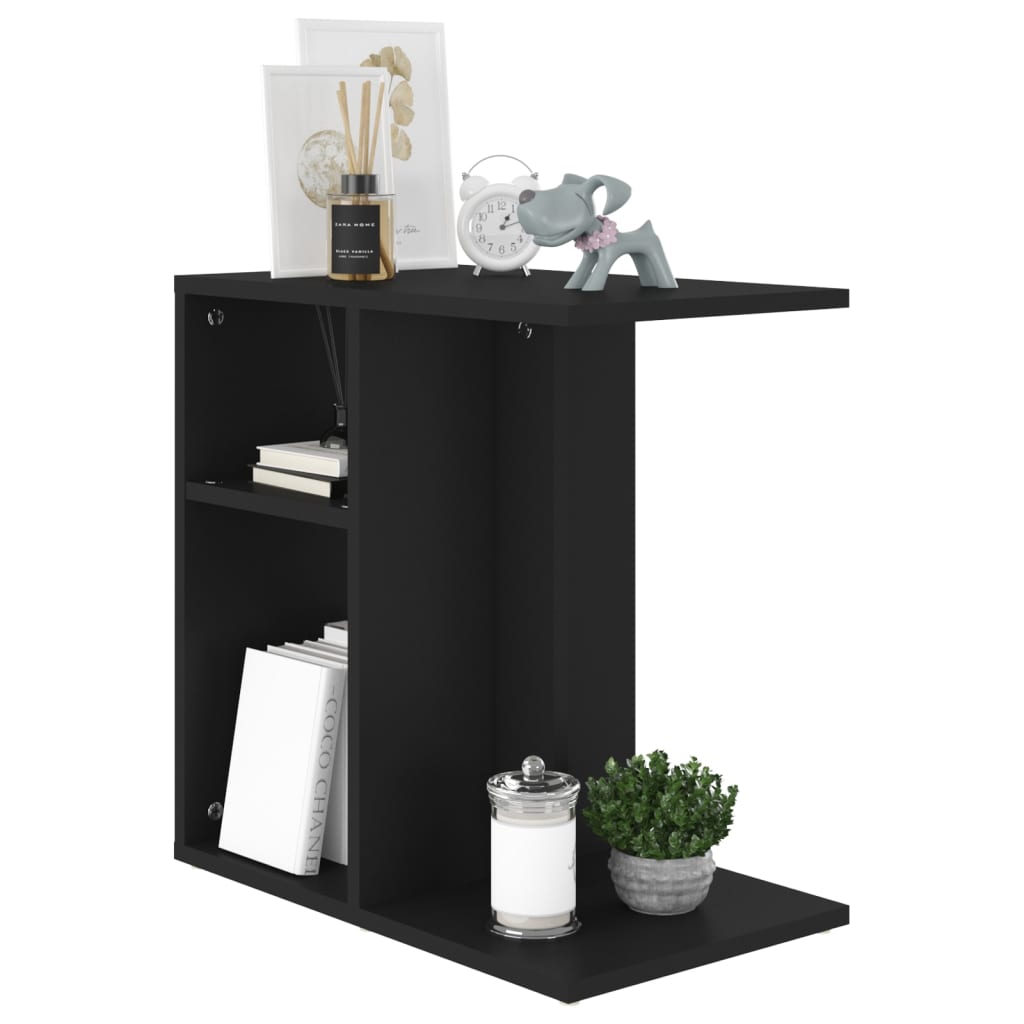 Sidebord Svart 50X30X50 Cm Konstruert Tre