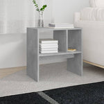 Sidebord Betonggrå 50X30X50 Cm Konstruert Tre