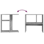 Sidebord Betonggrå 50X30X50 Cm Konstruert Tre