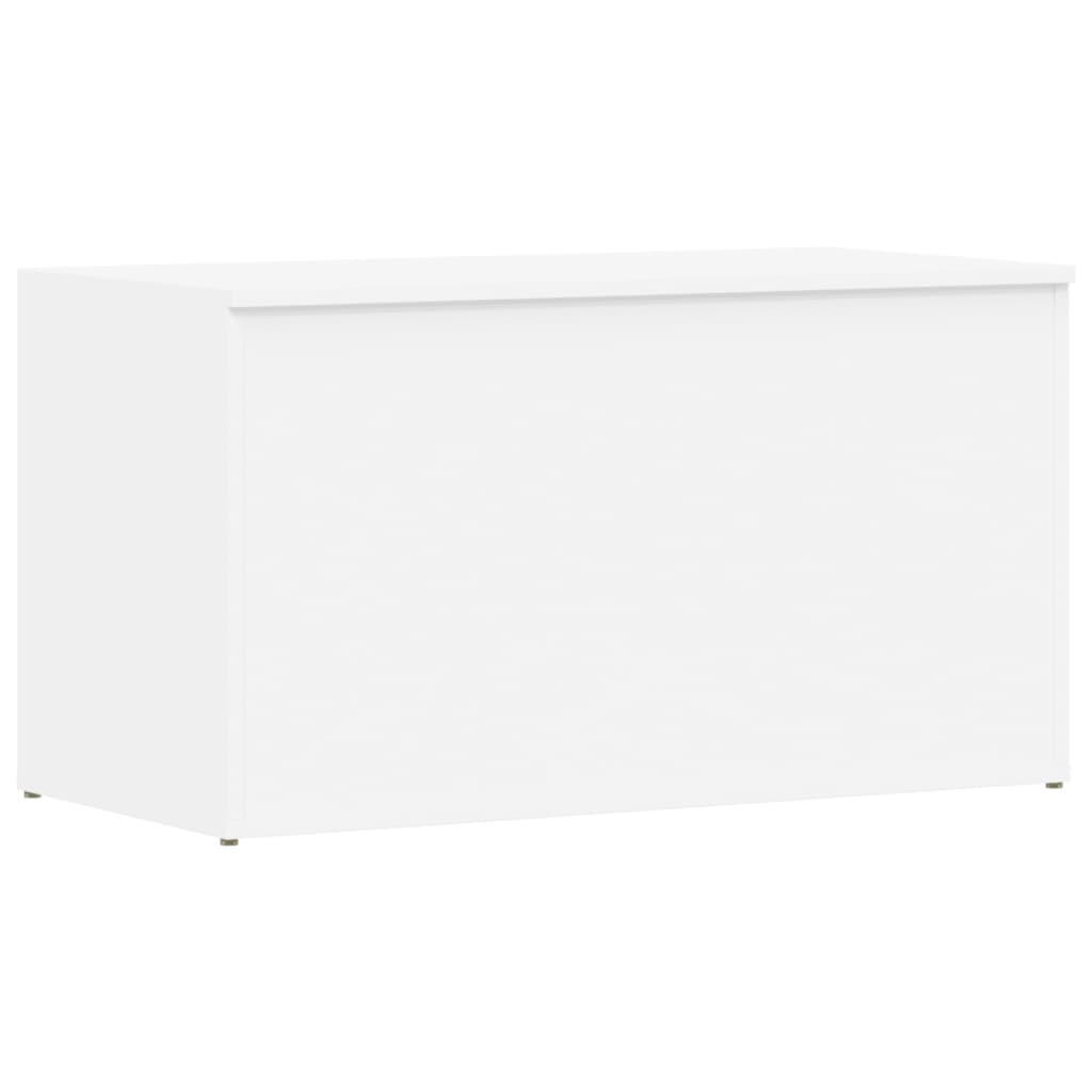 Oppbevaringskiste Hvit 84X42X46 Cm Konstruert Tre