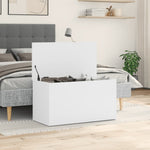 Oppbevaringskiste Hvit 84X42X46 Cm Konstruert Tre