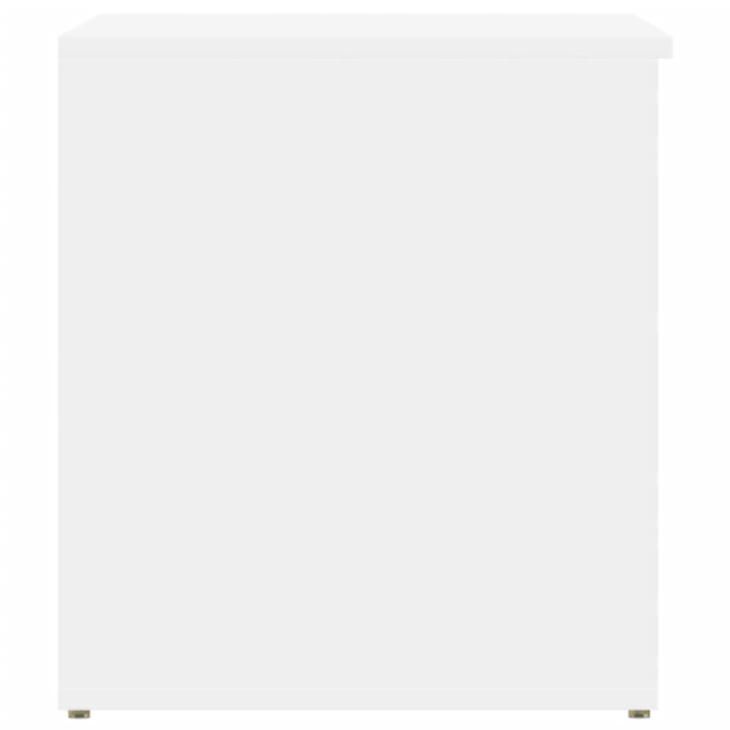 Oppbevaringskiste Hvit 84X42X46 Cm Konstruert Tre