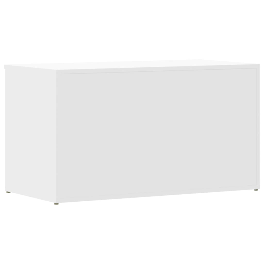 Oppbevaringskiste Hvit 84X42X46 Cm Konstruert Tre