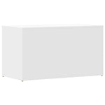 Oppbevaringskiste Hvit 84X42X46 Cm Konstruert Tre