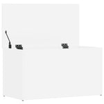 Oppbevaringskiste Hvit 84X42X46 Cm Konstruert Tre