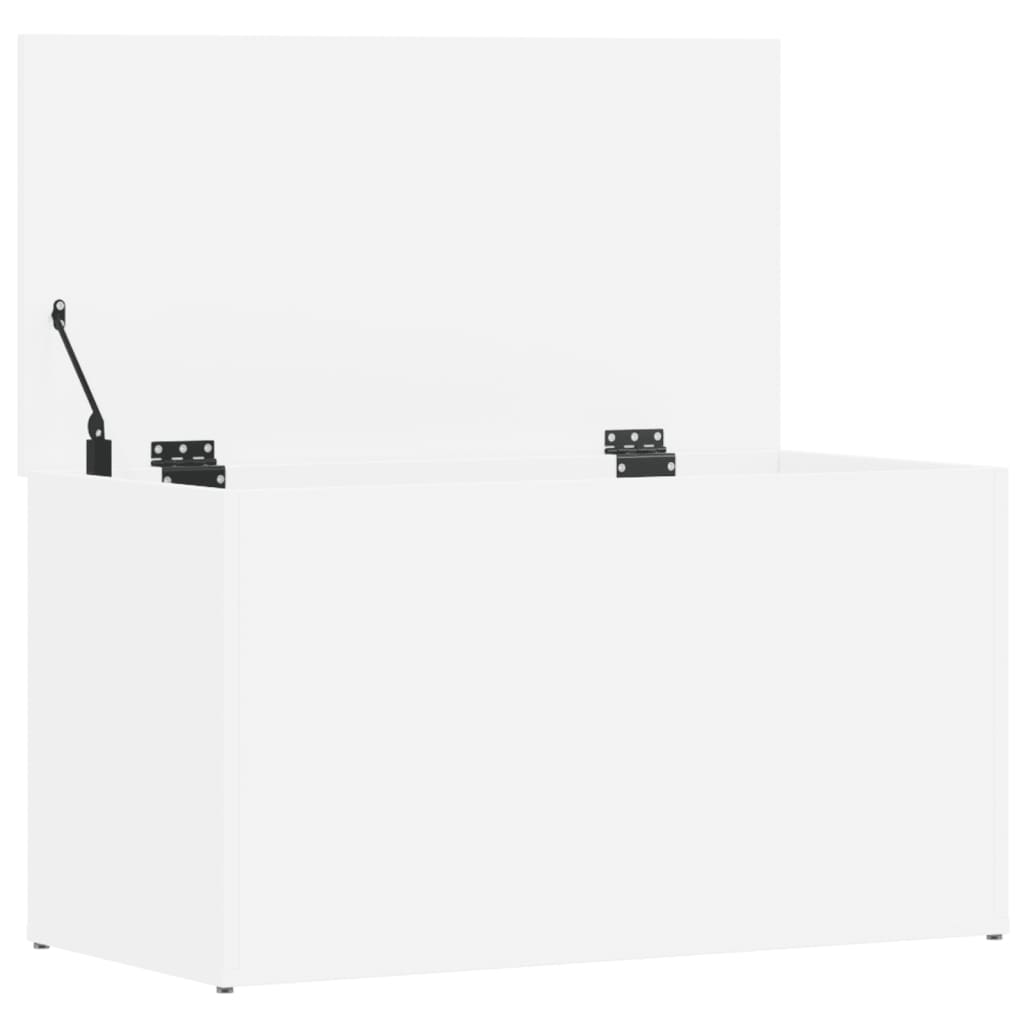Oppbevaringskiste Hvit 84X42X46 Cm Konstruert Tre