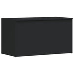 Oppbevaringskiste Svart 84X42X46 Cm Konstruert Tre
