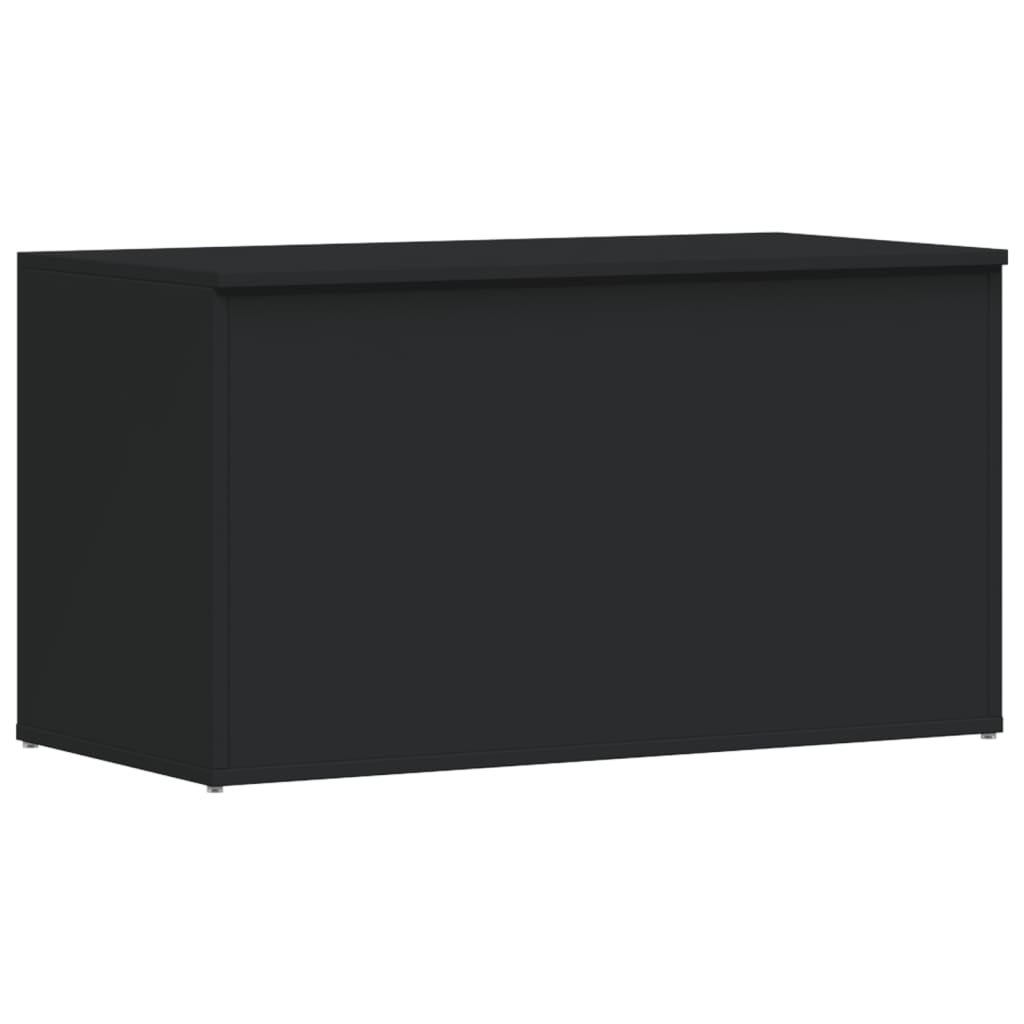 Oppbevaringskiste Svart 84X42X46 Cm Konstruert Tre