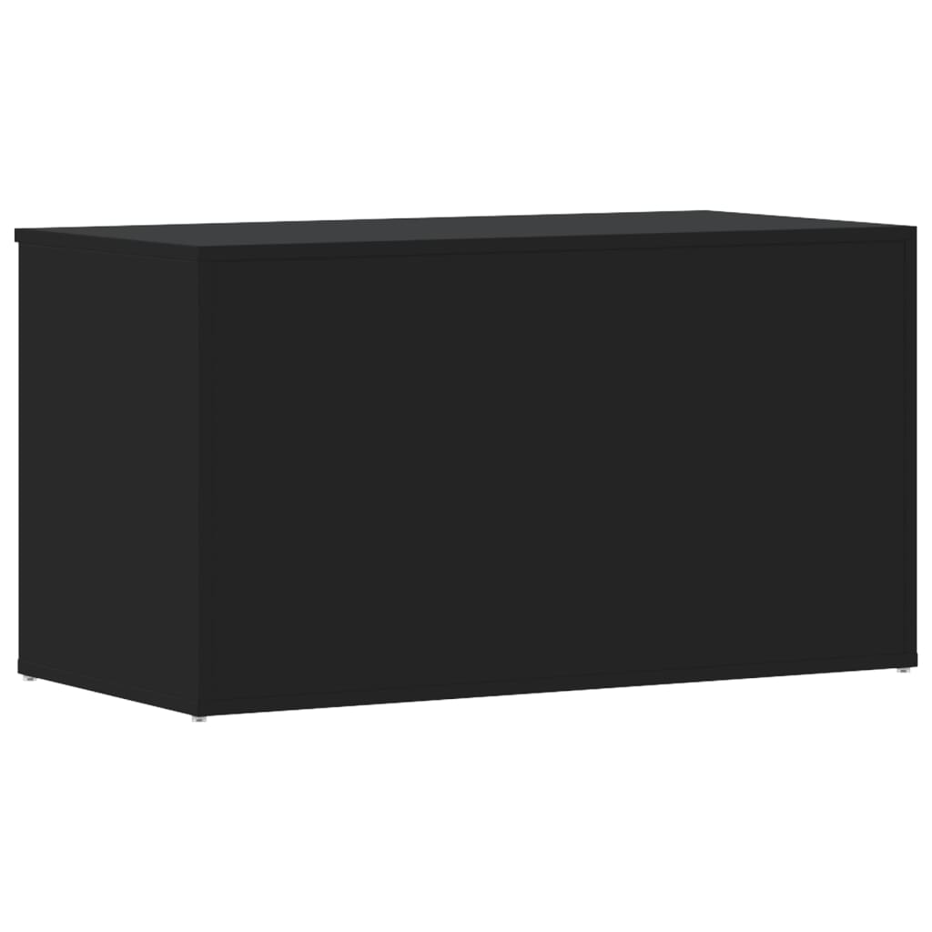 Oppbevaringskiste Svart 84X42X46 Cm Konstruert Tre