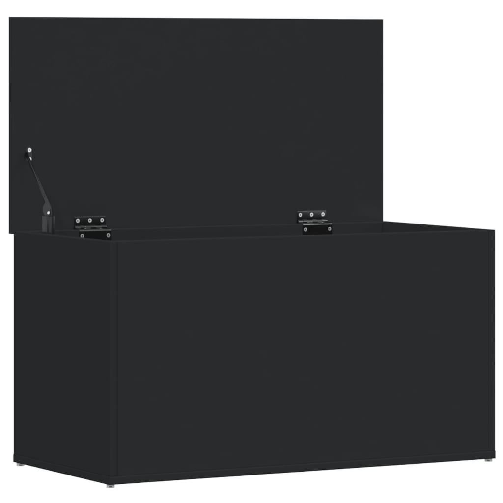 Oppbevaringskiste Svart 84X42X46 Cm Konstruert Tre