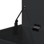 Oppbevaringskiste Svart 84X42X46 Cm Konstruert Tre
