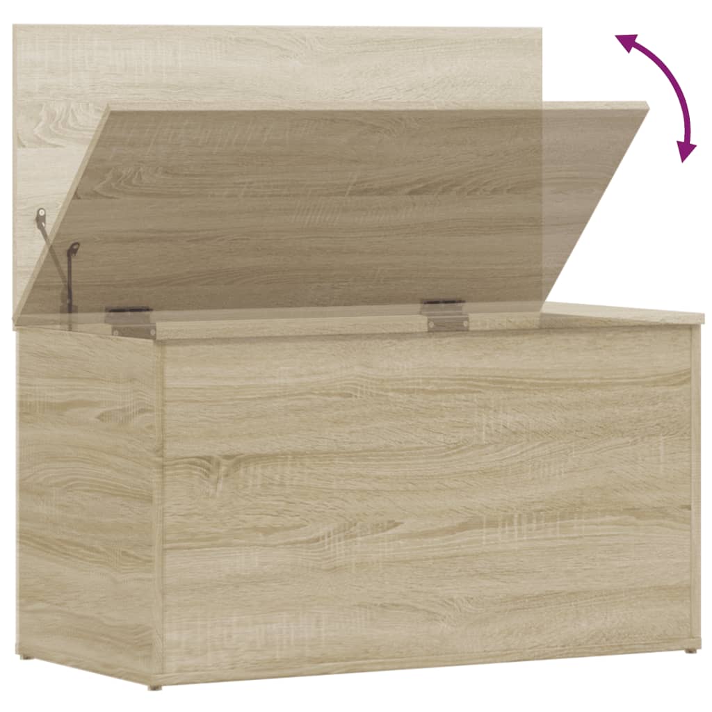 Oppbevaringskiste Sonoma Eik 84X42X46 Cm Konstruert Tre