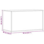 Oppbevaringskiste Sonoma Eik 84X42X46 Cm Konstruert Tre