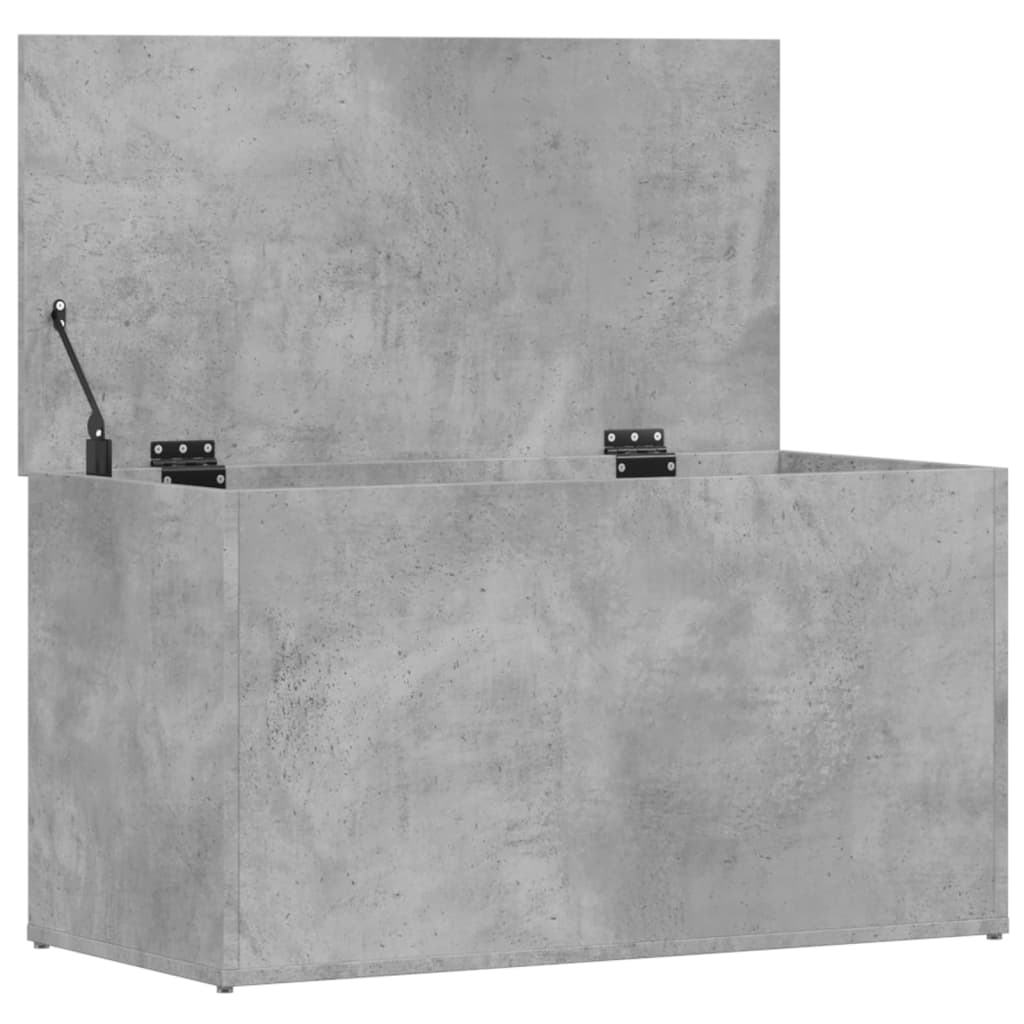 Oppbevaringskiste Betonggrå 84X42X46 Cm Konstruert Tre